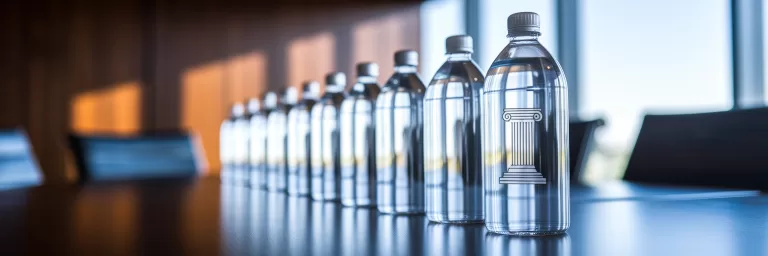 Custom water bottles law office