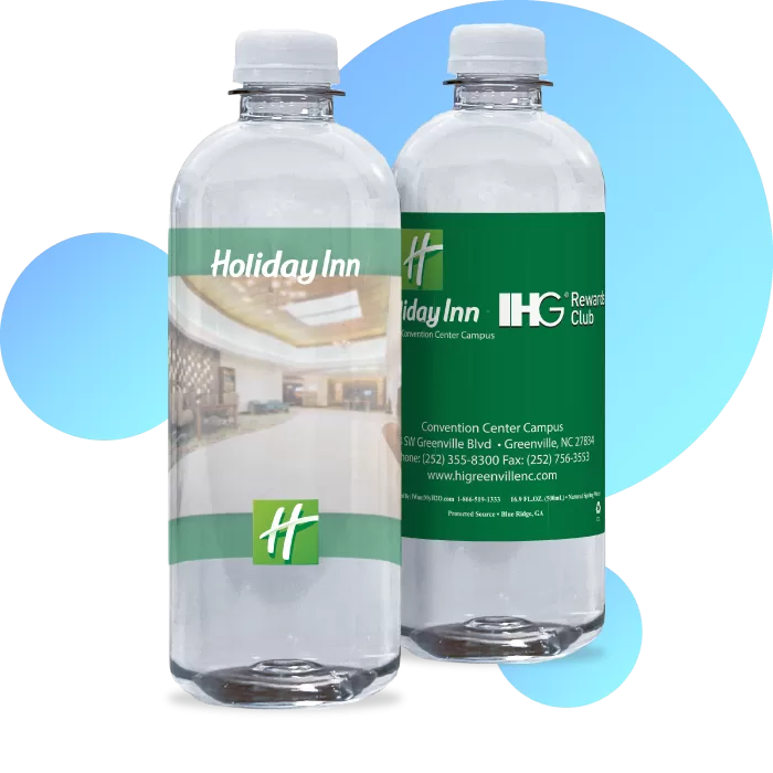 Premium 16.9oz 3D Ultra-Clear Custom Labeled Bottled Water