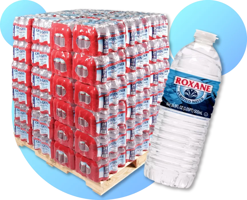 Bulk, generic, house brand water bottles at great low prices